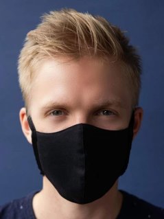 Rouška s filtrem (1 rouška + 10 filtrů), černá, Nano Med.Clean - Triola