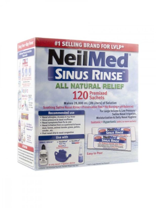 Proplach nosu Sinus Rinse, Izotonický, 120 náhradních sáčků - NeilMed